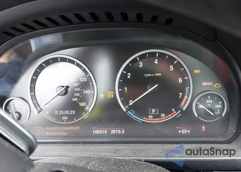 2014 BMW 550I xDrive from USA, damaged, VIN WBAKP9C55EDZ34913